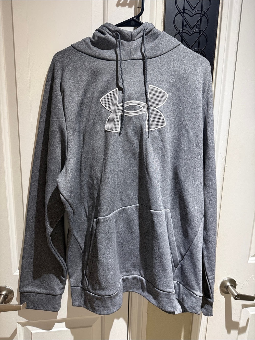 Under Armour Men’s Gray Zip-Up Hoodie with Logo